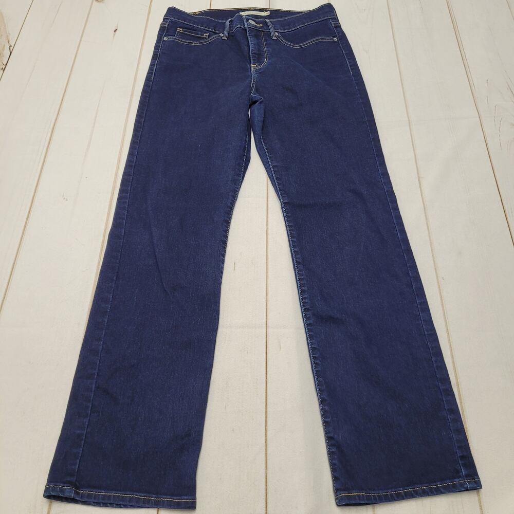 Levis 314 shaping straight jeans dark wash